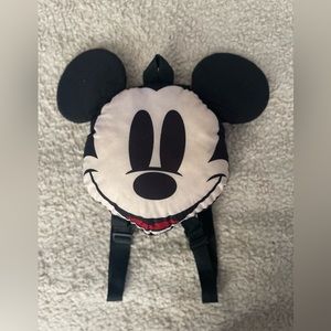 Disney Mickey Mouse Head Cotton Plush Backpack